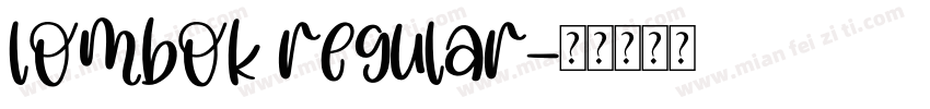 lombok regular字体转换